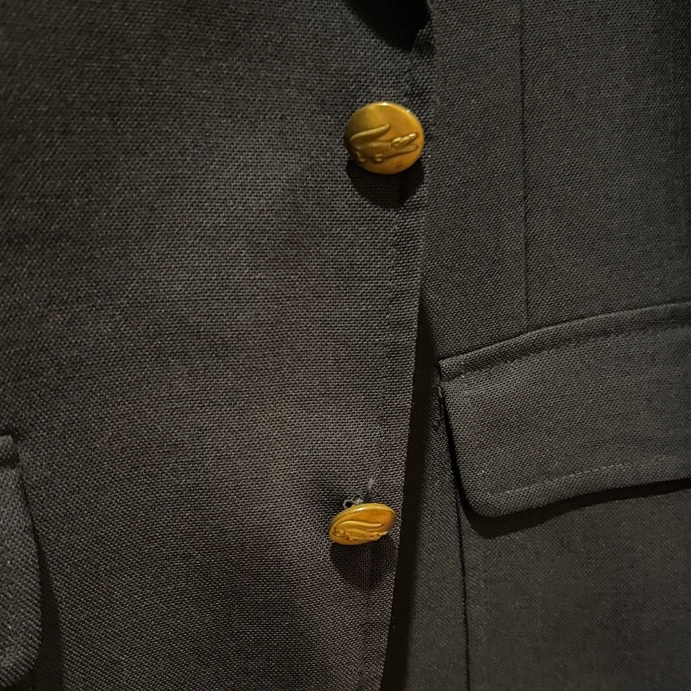 Vintage 1980s Izod Lacoste Classic Navy Blazer - Picture 3 of 9